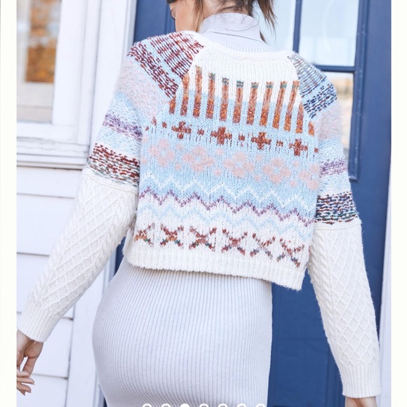 Daily Practice by Anthropologie Plush Cropped Sweater - Picture 3 of 7